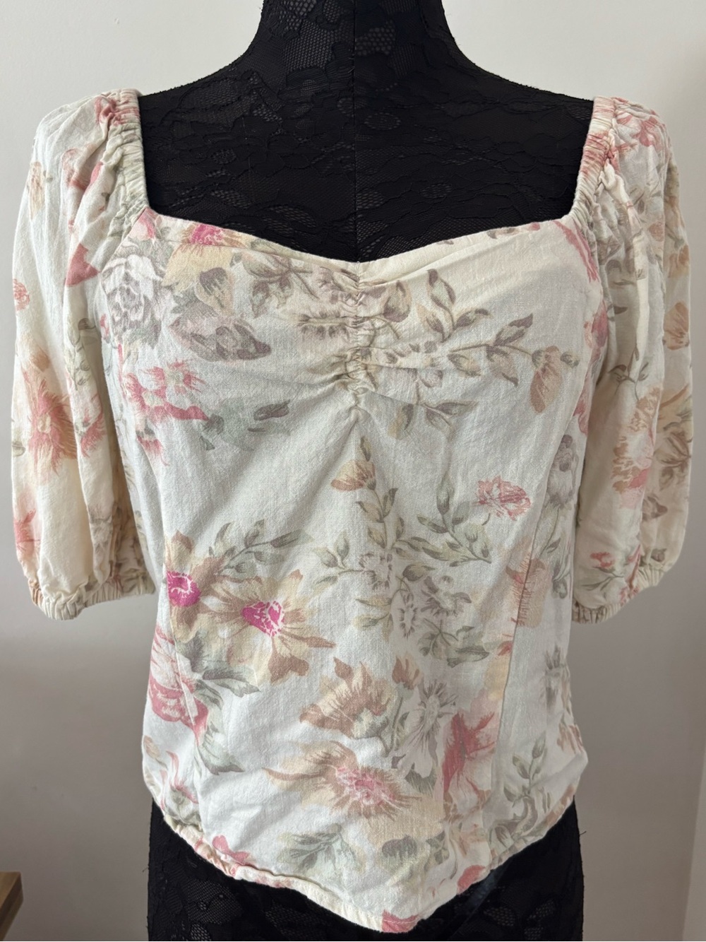 H&M linen blend blouse